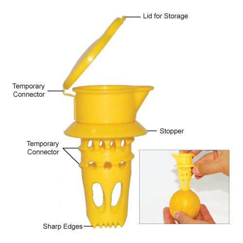EcoJeannie Citrus Juicer Squeezer Tap (Avail: 1, 2, 6, 12 Pack)-1537