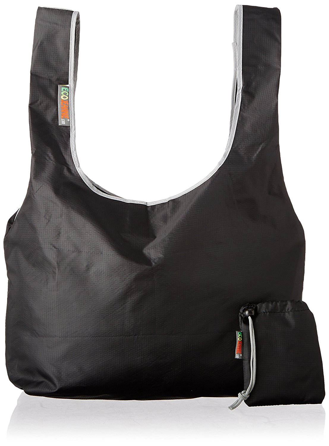 EcoJeannie Ripstop Nylon Reusable Shopping Tote Bag, 1 Pack-1619
