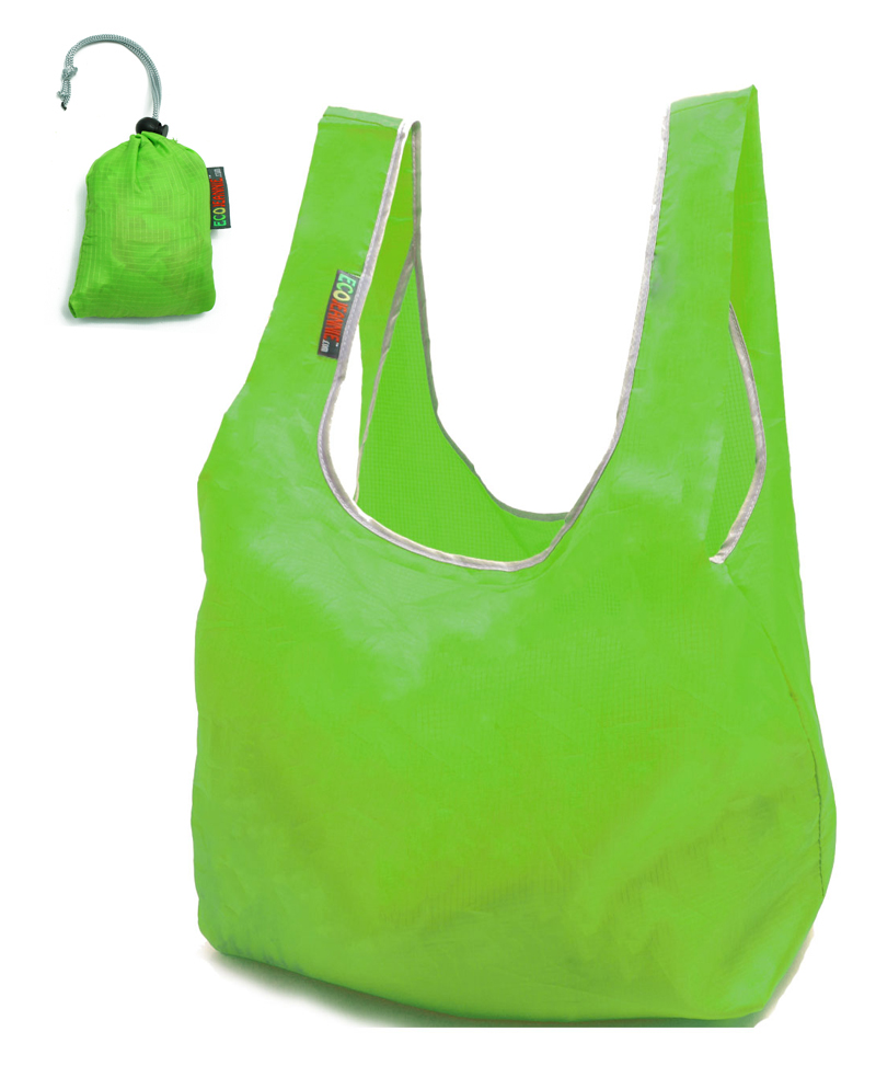 EcoJeannie Ripstop Nylon Reusable Shopping Tote Bag, 1 Pack-1620