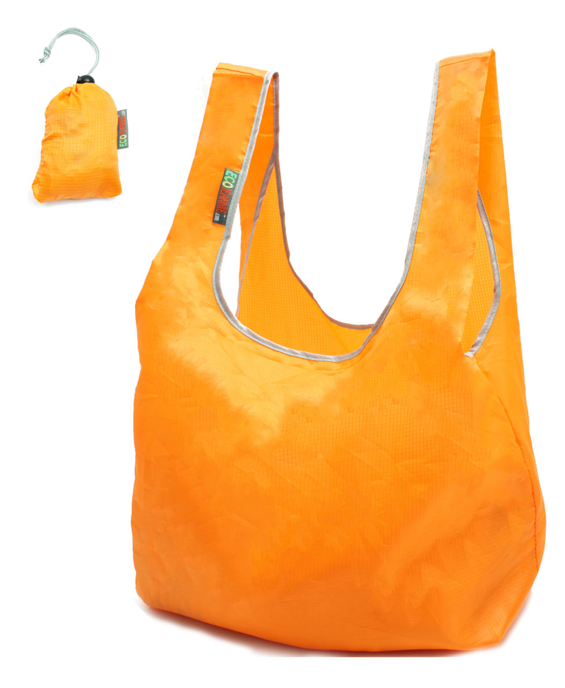 EcoJeannie Ripstop Nylon Reusable Shopping Tote Bag, 1 Pack-1617