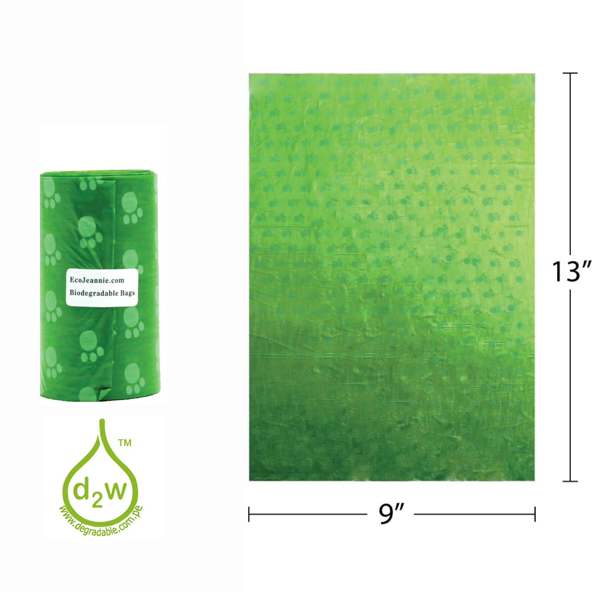 Wholesale Bulk EcoJeannie Biodegradable Dog Poop Bags, Lavender Scented (40 Rolls/ 800 Bags) *(Avail: 40; 80; 120; 240; 480; 960; 1440; 1880 Rolls/Pack)-2284